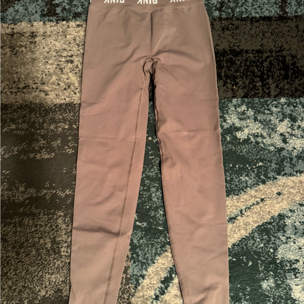 PINK Victoria's Secret women’s beige Leggings sz s